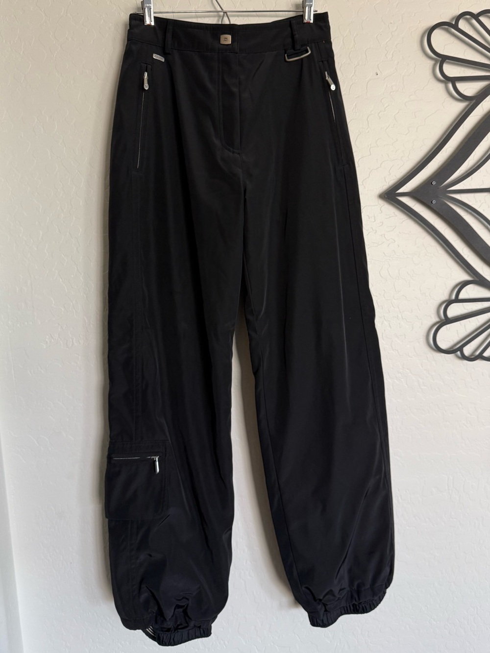 METROPOLIS by Couloir Black Ice Ski Pants Women’s Size 8 EUC Vintage Cargo